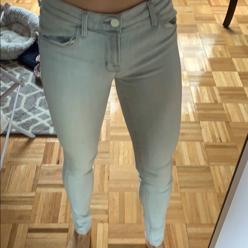 J Brand light colored skinny jeans sz 25